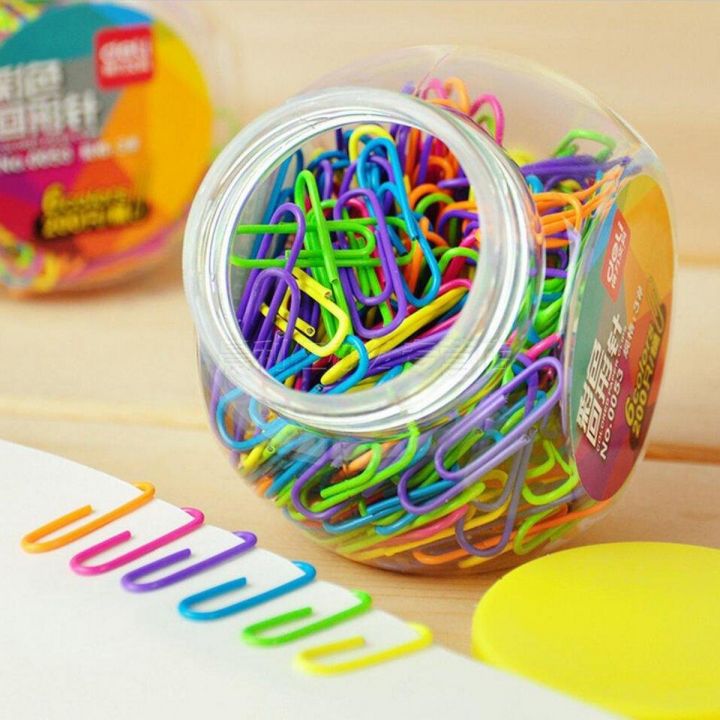 Gem Clip for Paper Coated, Coideal 80 Pack 1.2 Inch Assorted Color Mini Paper Clip Holder/Sheet Holder for Files, Papers, Office Supply (29 mm)
