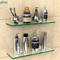 (PATEL ) (in Set) (2pcs) High Quality Thick Bathroom Wall Mounted Glass Shelf Shampoo Rack Bathroom Shelf Bathroom Rack Toilet Rack Glass Rack 1 Layer Toilet Rak Glass Rak Bathroom Rak Fast Delivery Ready Stock Readily Stock. 