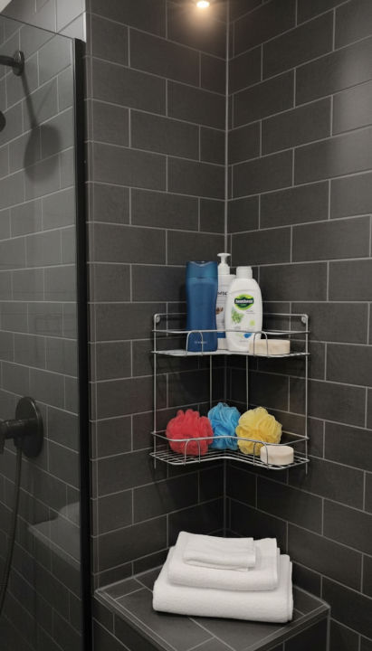 2-Tier Wall Mount Wire Storage Rack – Matte Black & Sky Blue Heart ...