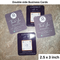Customized QR code Business Card/Business Tags/Double Side Print/Single Side Print/Connect with me Social Media QR Code Business Card/Small Business Cards/Personalized logo Business Card/Black high quality Business Cards /Round Corners cards. 