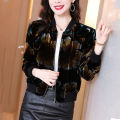 Pleuche Coat Women2022Spring and Autumn New Printed Short Top Retro Hong Kong Style Long Sleeve Jacket Baseball Uniform Fashion. 