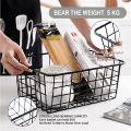 Multifunctional Organizer Wire Basket for Home and Office Use Large Size Black & White Colors (12 inch in length 8.6 inch width 1pc). 