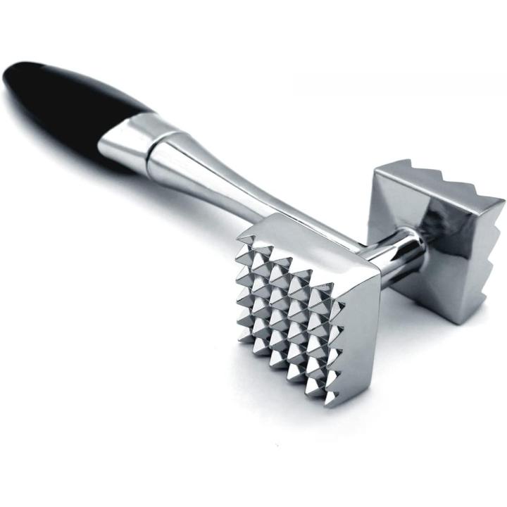 Dream Enterprises Meat Tenderizer, Dual-Sided Nails Meat Mallet, Meat Hammer Used for Steak, Chicken, Fish，Meat Pounder With Rubber Comfort Grip Handle, 8.8 inches Meat Tenderizer Tool