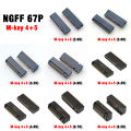 1PCS For LTK Connector SSD Interface NASM0 S6701 TP20 NGFF Slot M.2 Seat M - KEY 2.0 H 4 + 5 Type 3.0H H3.2 H4.2 H4.8 H6.5 H8.5. 