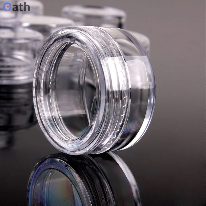 12pcs%2010grams%20Empty%20Cosmetic%20Plastic%20Containers%20with%20Lid%20Clear%20for%20Cream%20Makeup%20Lotions%20Lip%20Balm%20Eyshadow%20Sample%20Glitter%20Storage,%20Mini%20Refillable%20Travel%20Jars%20Small%20-%20Image%205