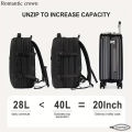 Romantic Crown Laptop Bag for Men & Women – All-Season Water-Resistant Polyester Expandable Anti-Theft Travel Backpack – 17.3 Inch 45L. 