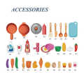 Water Spray Kitchen Toy Cooking Set Musical Lights Kids Kitchen Set Electric Mini Pretend Play Kitchen Toys Mini Spraying Kitchen Set. 