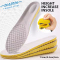 【Footprint】 Height Increase Insoles Full Insoles Shoe Cushion Pads For Men And Women 1Pair 1.5Cm / 2.5Cm / 3Cm. 