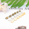 50pcs Cove Clasps Cord End Caps String Ribbon Leather Clip Necklace Bracelet Connector for Jewelry Making Supplies. 