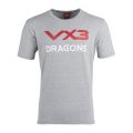 VX3 Dragons Cotton Invicta Tee Gray. 