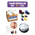 Candle Making Kit For Beginners & Experts - Scented Candle Making Kit with 500g Paraffin Wax - Stearic Powder - Candle Cotton Wicks - Wick Holders - Candle Fragrance & Candle Dyes | Raw Material For Candle Making | Homemade Candle Making Supplies. 