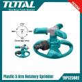 TOTAL Plastic 3 Arm Rotatory Sprinkler with 3/4" Tool Adaptor THPS23602. 