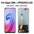 OPPO A96 Mobile Display Screen Penal Replacment LCD With Touch Penal Digitizer Assembly. 