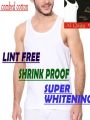 Pack of 12 -Al-Qaim Men's100% Combed Cotton Sando Vest. 