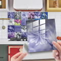 6x6 size Peel and stick backsplash tile stickers Decorative Self-adhesive Heat resistant Self adhesive kitchen tile decals Water resistant Glossy finish Bathroom splashback film for Home decor. 