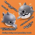Shark Keychains,Bag decoration,Pull-String Shark Keyring, shark biting Keychain,It's both a cute decoration and a fun toy. 