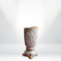 Manual Bakhoor Incense Burner with Steel Ash Tray, Plaster of Paris, 14cm Height. 