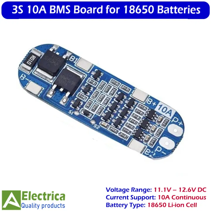 3S%2012V%2010A/20A/25A/40A/60A%20Li-ion%20Battery%20BMS%20Protection%20Board%20for%2018650%20Rechargeable%20Cells,%20Overcharge%20&%20Short%20Circuit%20Safety%20Module%20by%20Electrica%20-%20Image%204