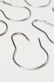 Silver Metal Shower Curtain Style Hanging Clip Chain Hooks for Sorting & Organizing, Window Arts & Crafts Display, DIY Key Hangers. 