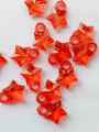 Beads for DIY Crafts. Red Flower Tussle (Latkan) Acrylic Beads. Pack of 40gms Beads, For DIY Jewelry Making, Jewelry, And Dress Accessories.. 