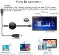 HDMI Wireless WiFi Dongle TV Streaming Device Chrome Cast Full HD 1080P Digital Media Stream Video HDTV Mira Cast Full HD 1080P Android TV Stick Black. 