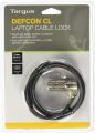 TARGUS  DEFCON Laptop Cable Lock  with built in lock slot- Made in Taiwan. 