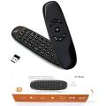 C120 2.4GHZ Arabic Air Mouse Rechargeable Wireless Keyboard Remote Control for Android TV Box Computer. 
