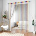 Golden Bead Curtain Tassel Beads Sparkle String Net 2 Color Curtain Door Fly Screen Windows Door Divider Hot Sale Door Window Screens Home Textile. 