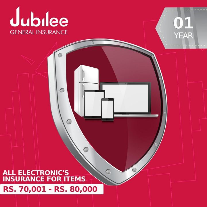 1 Year All Electronic's Insurance - Rs. 70,001 - Rs. 80,000