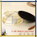 Cake Stand Dessert Platter Customize 1 piece customize Metal Round Antique by Hussnain Brothers steel Fixer. 
