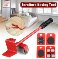 Furniture Lifter Tool, Heavy Furniture Moving System Lifter Kit with 4 Slider, Heavy Furniture Roller Move Tools, 360 Degree Rotating Pads. 