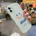 chenyyka For iPhone 11 Pro Case Fashion Smile Pattern Colorful Lovely Cream Wave Border Soft Clear Shockproof Phone Cases Creative Camera Transparent Casing Simple Gentle Protective Cover. 