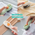 REFLECTIONZ TRADERS- Long-Handled Cleaning Brush with Soap Dispenser and Soft Bristles for Shoes, Clothes, and Household Laundry - Ideal Cleaning Tool. 