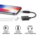 iPhone 4 in 1 Converter Gaming Dual Lightning Splitter Adapter with Music + Charge Compatible for iphone 7 8 X. 