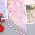 Sunfloweio 540 Sheets Sakura Origami Stars Paper Strips Lucky Star Origami Decoration Folding Paper DIY Child Hand Art Crafting Supplies. 