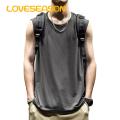 Moisture-wicking Vest Men's Summer Sleeveless O Neck Tank Top Breathable Gym Sports Vest Men Vest Top. 