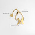 Hot Sale Factory Direct Gold Plated Stainless Steel Letter M design Initial Rings Jewelry Rings With Charms For Women. 