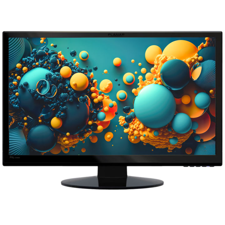 Planar 27 inch 2k (2k display works on DP and DVI port only), PXL2780MW 27" 16:9 WQHD IPS Monitor (HDMI, DP, DVI Connectivity).Abroad used stock fresh condition ,Stand may vary.