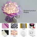 Diy Butterfly Bouquets Handmade Butterfly Flower Material Package Bouquet with Light String Wedding Decor Gift for Girlfriend. 