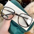 Ultralight Blue Blocking Glasses Women Girls Retro Frame Plain Eyeglasses Anti-blue Light Transparent Eyewear Optical Glasses. 