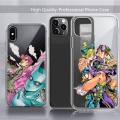 JoJos Bizarre Adventure anime Phone Case Transparent soft For iphone 11 13 12 14 x xs xr pro max mini plus. 