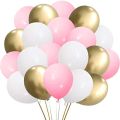 Happy Birthday decoration Set Birthday Pink theme For (Boys & Girls) Foil Curtain, Pink, Golden and White Party Latex Balloons Pink |Black Birthday Banner, Foil Stars Birthday accessories. 