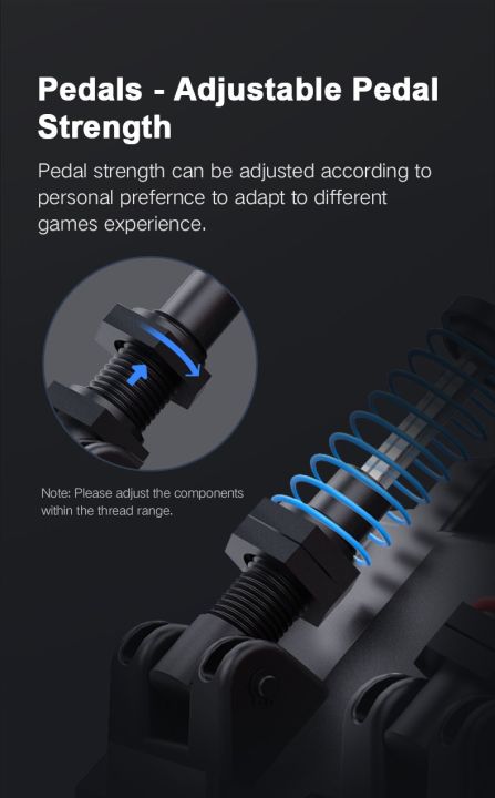 PXN%20V10%20Gaming%20Racing%20Steering%20Wheel%20270/900%C2%B0%20Degree%20Dynamic%20Force%20Feedback%20and%20Magnetic%20Pedals,%206+1%20Shifter%20-%20Image%204