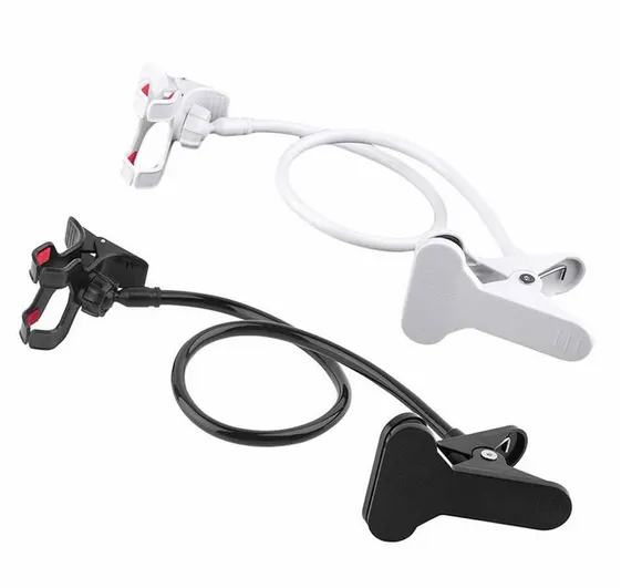Universal Flexible Holder Arm Laazy Mobile Phone Gooseneck Stand Holder Stents Flexible Beed Desk Table Clip Bracket For xiaomi.