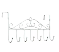 Over the Door Solid Metal Screwless 7 Hooks Storage Hanger Holder Organizer. 