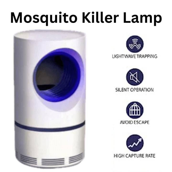 Electric Mosquito Trap Blue Light Mosquito Killer Lamp with USB Power Suction Fan No Zapper Child Safe