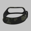 High Quality Mi Band 3 and Mi Band 4 Strap - Camouflage Green, Army Design, Dark Texture. 