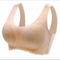 Breathable Lace Traceless Sports Vest Comfortable Gathering Women's push up Bra 1pic. 