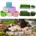 3/5*100cm Miniature Small Wood Fencing Fairy Garden Barrier DIY Dollhouse Wooden Craft Mini Fence Figurine Home Decoration Acces. 