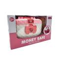 Finger Scanner Money Safe Cute Pink Coin, Money, Note, Box ATM Saving Cash Toy Saving Machine Simulation. 
